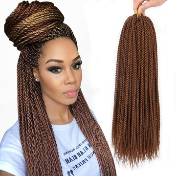 Xtrend 30Roots/Pack 22' Ombre Senegalese Twist Hair Synthetic Color Hair Crochet Braiding Hair Extensions Rainbow Hair